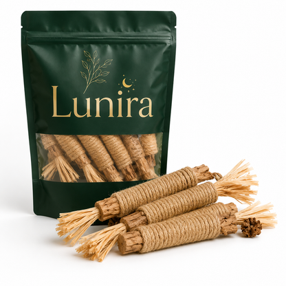 Lunira™ Natural Silvervine Dental Sticks - One Stick. Cleaner Teeth. Calmer Cat. Healthier Life.