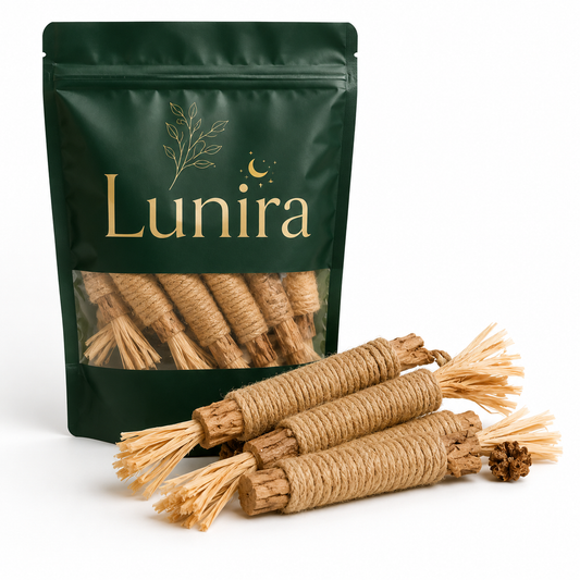 Lunira™ Natural Silvervine Dental Sticks - One Stick. Cleaner Teeth. Calmer Cat. Healthier Life.